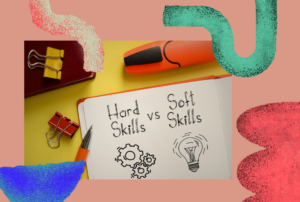 Soft skills vs. hard skills, ilustračný obrázok.